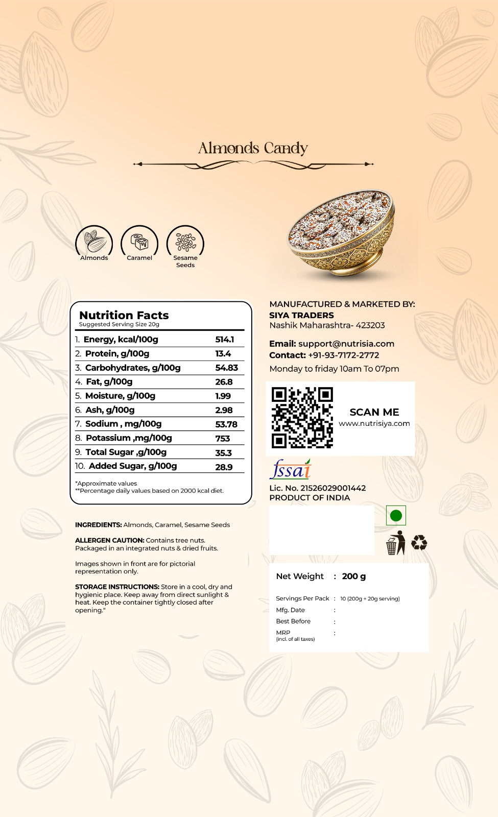 Almonds Candy