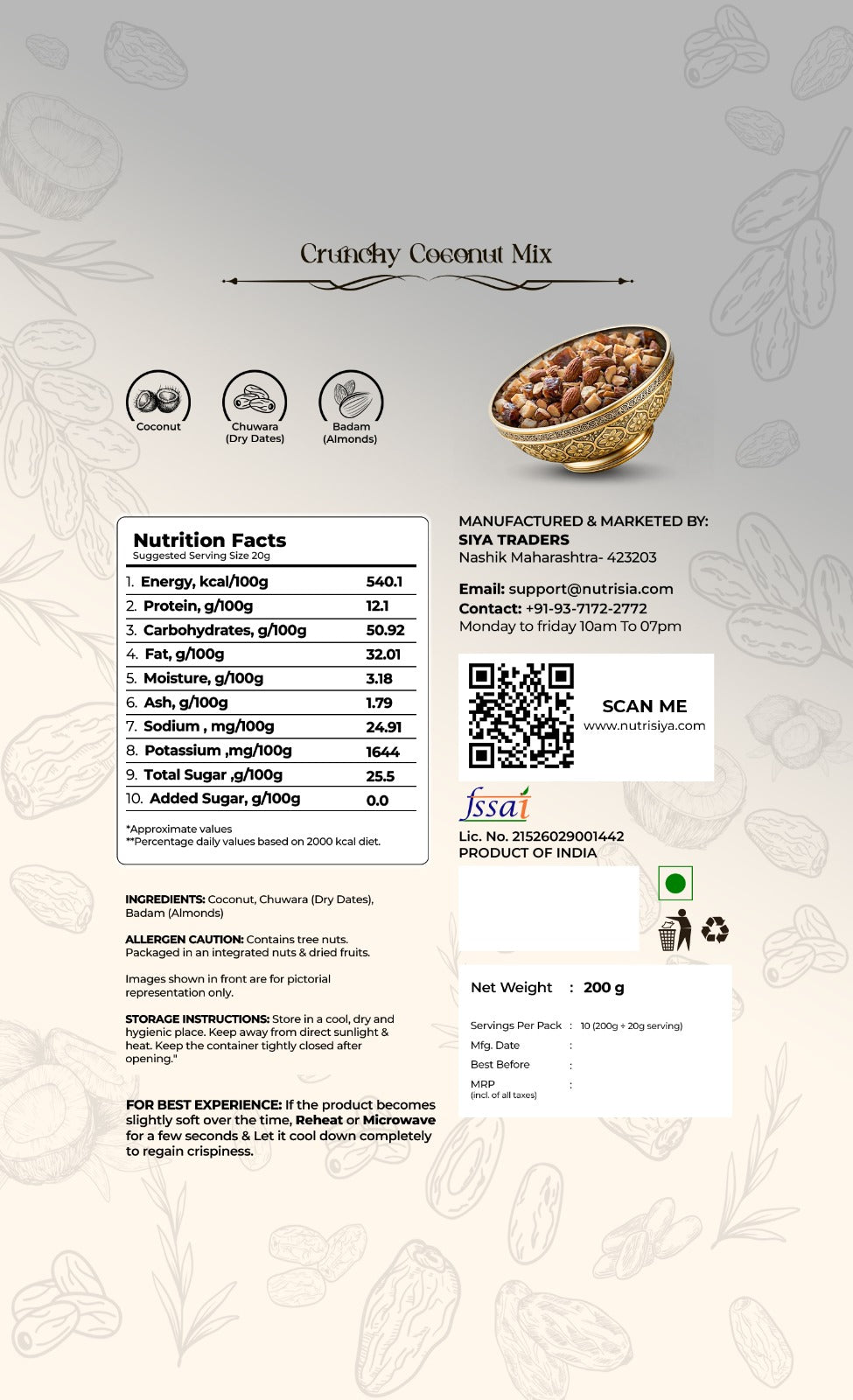 Crunchy Coconut Mix