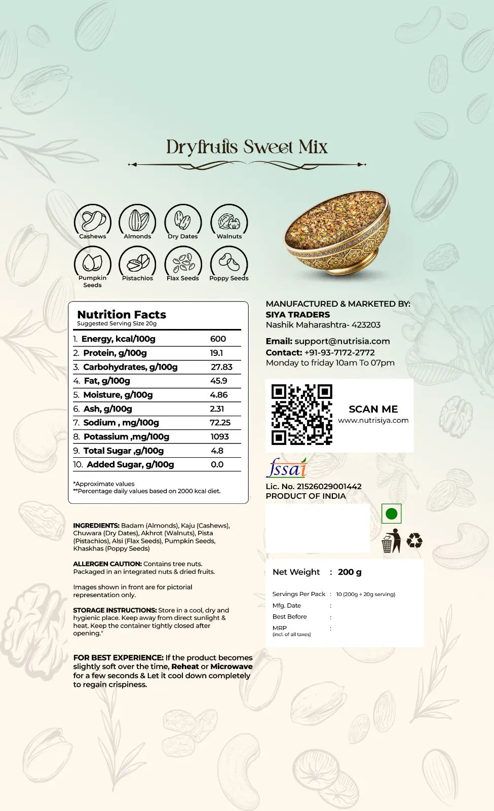 Dryfruits Sweet Trail Mix